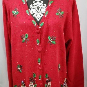 Ugly Christmas Sweater Size Large B.P. Design Toy